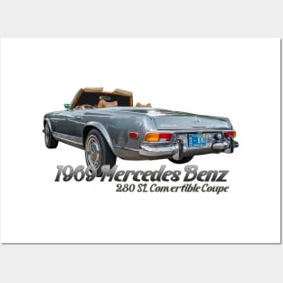 1969 Mercedes Benz 280 SL Convertible Coupe Posters and Art